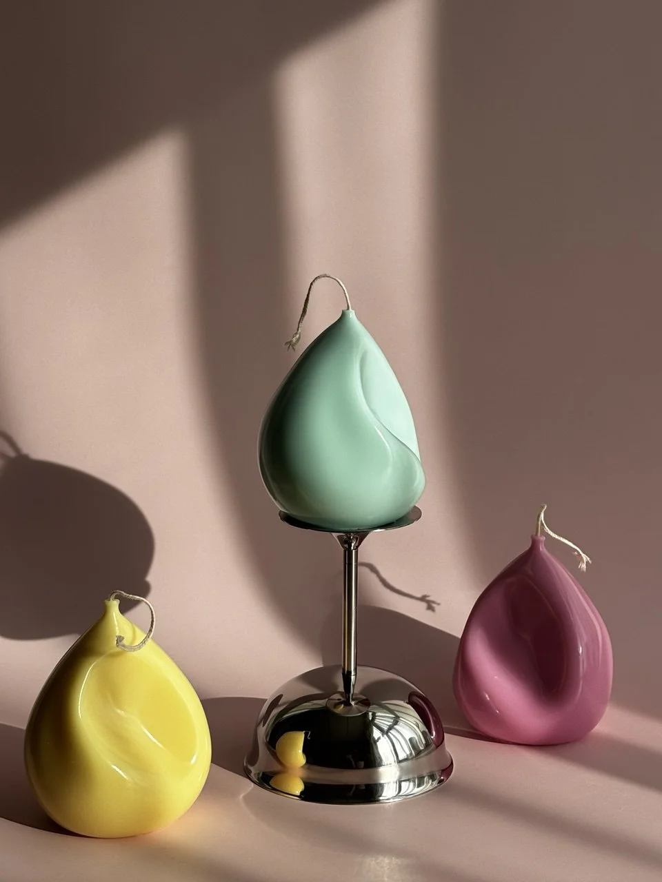 Świeca w kształcie balonu Żółty   320gr