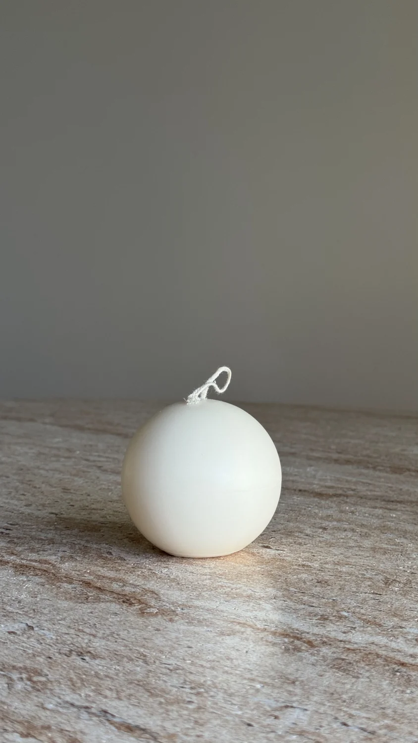 Świeca sojowa kula