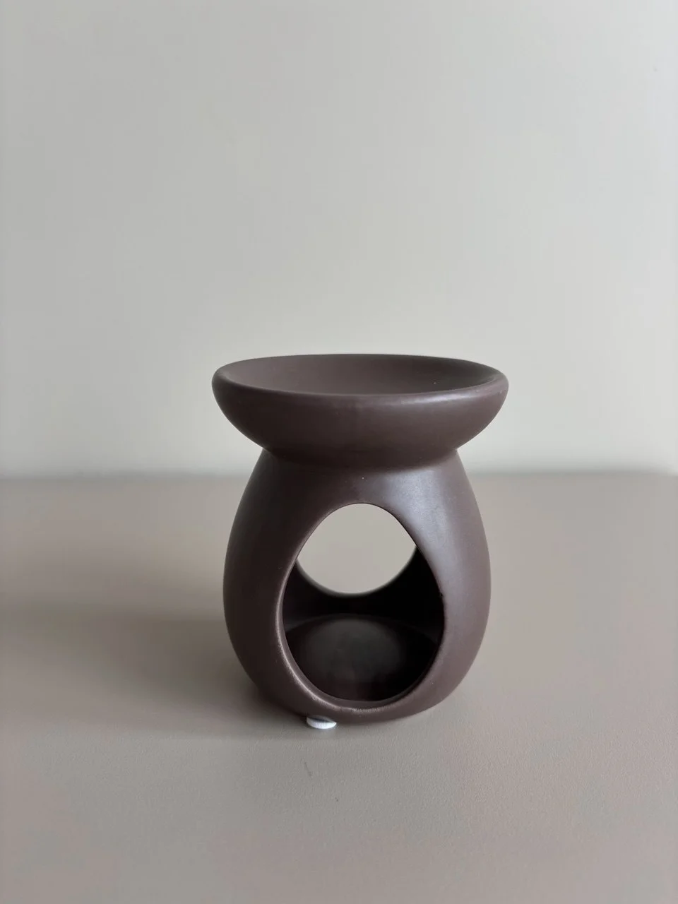 Kominek  brązowy ceramiczny